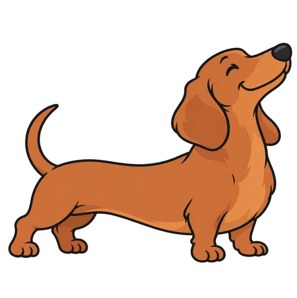 Dachshund illustration