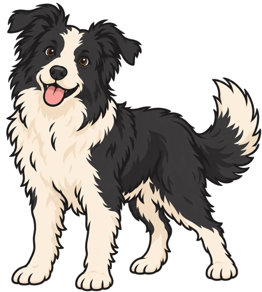 Border Collie illustration